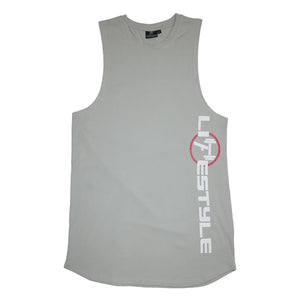 LIFESTYLE MUSCLE TANK - COOL GREY