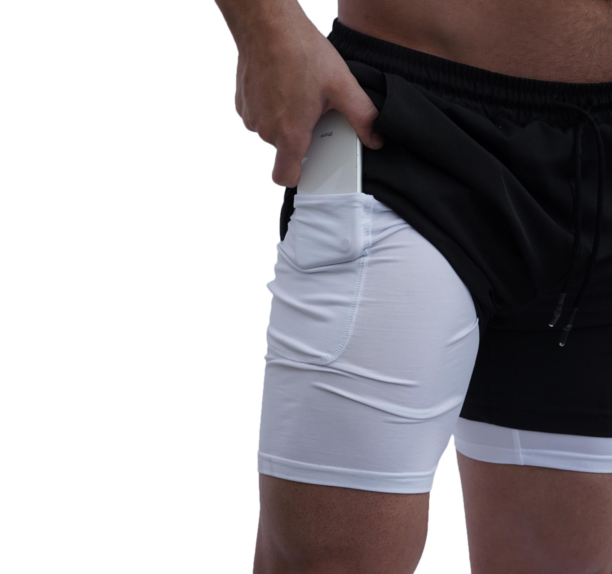 FITTED PERFORMANCE SHORTS - BLACK
